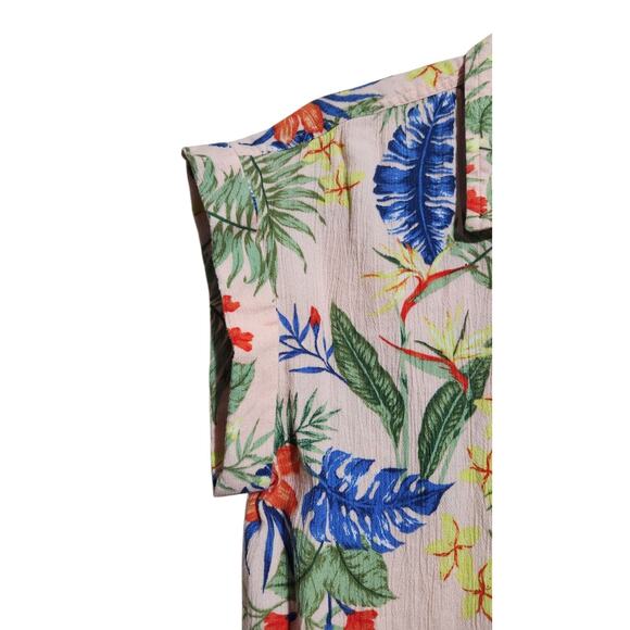 Style&Co Floral Button Up Short Sleeve Shirt Multicolor Spring Medium Top Pocket - Picture 4 of 11